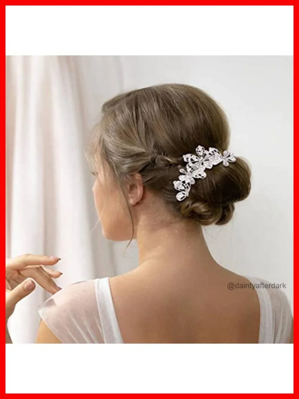 32 Pcs Wedding Hair Side Combs U-Shaped Twist Hair Pins Rhinestone Pearl Hair
